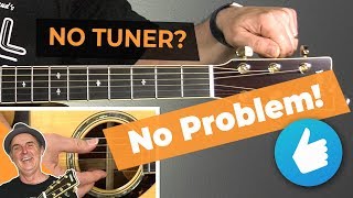 How to Tune a Guitar Without a Tuner for Beginners  Guitar Tips [upl. by Hadeehuat25]