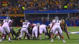 Baylor Kicker Gets Destroyed by Michigan State Defender After Blocked FG Bleacher Reportvia torchb [upl. by Nirrat]