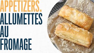 Puff pastry cheesy snacks Allumettes au fromage [upl. by Llehctim]