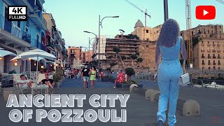 Evening walk in POZZUOLI Naples  4K [upl. by Onin]