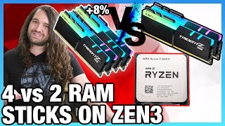 AMD Ryzen 4 vs 2 Sticks of RAM on R5 5600X for Up to 10 Better Performance [upl. by Garmaise]