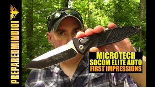 Microtech SOCOM Elite Auto First Impressions Last One For A While  Preparedmind101 [upl. by Dahlia]