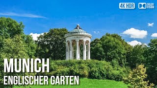 Englischer Garten Park Munich  🇩🇪 Germany 4K HDR Walking Tour [upl. by Shaughnessy]