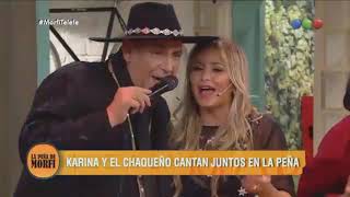 El Chaqueño Palavecino Ft Karina  Amor Salvaje La Peña De Morfi 150418 [upl. by Gilford]