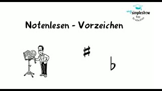 Musiktheorie Notenlesen und Vorzeichen [upl. by Welbie]