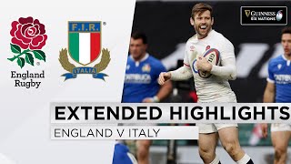 England v Italy  EXTENDED Highlights  Super May Finish In 8 Try Match  2021 Guinness Six Nations [upl. by Yzeerb]