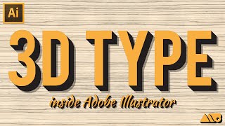 HowTo Create 3D Type in Adobe Illustrator Tutorial [upl. by Ellehsim310]