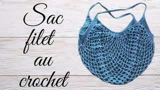 Comment faire un sac filet au crochet  tuto en pas à pas [upl. by Elbas]