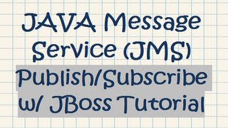 JAVA Message Service JMS PublishSubscribe w JBoss Tutorial [upl. by Haelat]