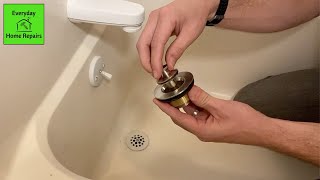 HOW TO REMOVE AND REPLACE A TUB DRAIN [upl. by Anahsor]