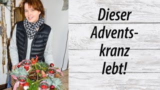 Diese Adventskranz lebt Weihnachtsdeko schnell gemacht [upl. by Charmaine]