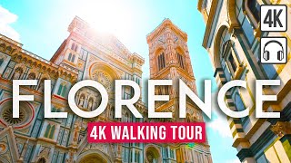 Florence 4K Walking Tour  With Captions  Immersive sound  4K60fps [upl. by Eadmund963]