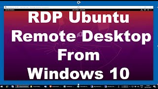 Ubuntu 2004 Remote Desktop Access from Windows 10 with xRDP [upl. by Sancho418]