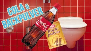 Toilette reinigen mit Cola und Backpulver  WC putzen mit Hausmittel [upl. by Bevin]