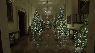 White House unveils 2019 Christmas decorations [upl. by Jarlath]