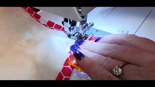 How to Machine Bind a Placemat or Quilt with Darvanalee Designs Studio [upl. by Eiggam]