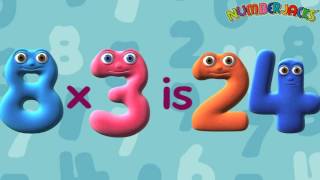 3 Times Table Song  Numberjacks [upl. by Schriever326]