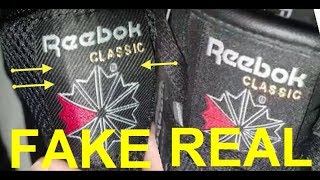 Real vs Fake Reebok Classic sneakers How to spot fake Reebok sneakers [upl. by Nyloj666]