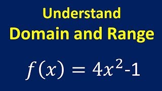 Understand Domain and Range [upl. by Haggar161]