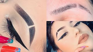 How To SLIT Eyebrows And Eyebrow Tutorial  Kayla Martinez [upl. by Mandelbaum]