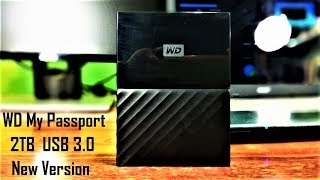 Unboxing and Review of WD My Passport 2TB USB 30 New Version External Hard Disk [upl. by Gatian108]