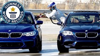 BMW set two record titles in incredible drifting event  Guinness World Records [upl. by Haek605]