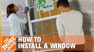 How to Install a Window  Window Removal amp Installation  The Home Depot [upl. by Hsakaa]