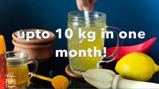 Weight Loss Drink  Helps To Reduce 10 Kg In One Month  Recipes are Simple [upl. by Salta]