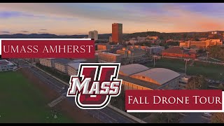 UMass Amherst  Autumn Campus Drone Tour HD [upl. by Nosinned]