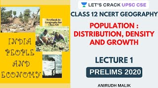 L1 Population  India People and Economy  Class 12 NCERT  UPSC CSEIAS 2020  Anirudh Malik [upl. by Edmunda]