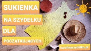 Sukienka na szydełku dla początkujących  cz13 Karolina Szydełko [upl. by Alphard]