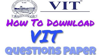 How To Download VITEEE Questions Paper With Details Solution [upl. by Lledroc]