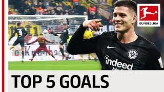 Luka Jovic  Top 5 Goals [upl. by Inuat]