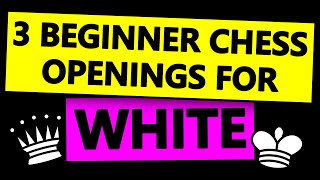 3 Chess Openings for White  For Beginners [upl. by Beera548]