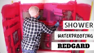 RedGard waterproofing shower [upl. by Idihc]