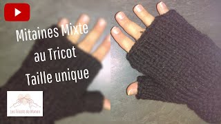 Mitaines Mixte adulte au tricot [upl. by Michiko235]