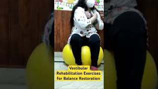 Vestibular Balance Exercises with Exercise Ball [upl. by Zusman]