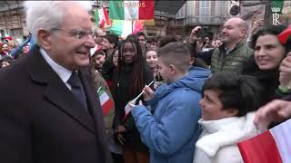 Mattarella visita la Cattedrale di Santa Maria Assunta [upl. by Kilah]