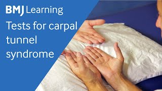 Tests for carpal tunnel syndrome  BMJ Learning [upl. by Oiramej]