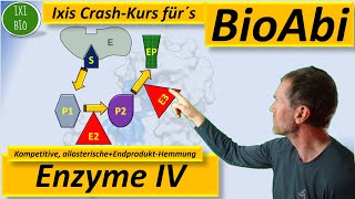 Enzyme 4 Anwendungsaufgaben kompetitive Hemmung allosterische Hemmung Endprodukthemmung  BioAbi [upl. by Winonah]