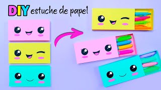 Manualidades con Papel  Cajitas de Papel DIY Estuche Lapicera  Tutorial Origami [upl. by Lirba865]