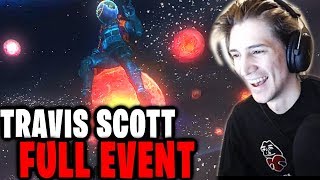 xQc Reacts to the Travis Scott Fortnite Concert  Astronomical Full Event  xQcOW [upl. by Neehsuan]