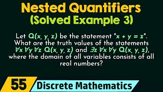 Nested Quantifiers Solved Example 3 [upl. by Nnahgiel]