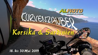 Motorradtour durch Korsika und Sardinien mit ALMOTO [upl. by Verlee541]