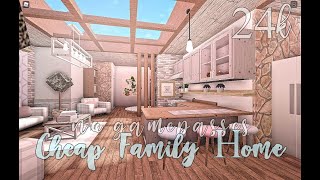 Bloxburg Cheap Family Home No Gamepasses 24k [upl. by Tompkins]