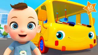 Wheels On The Bus  More Nursery Rhymes amp Kids Songs  Minibus [upl. by Idden]