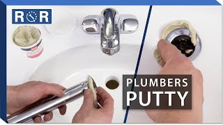 How to Use Plumbers Putty  Repair and Replace [upl. by Gnex]