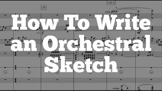 How To Write an Orchestral Sketch  Orchestration Techniques [upl. by Graner952]