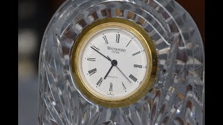 How To Change Waterford Crystal Clock Battery [upl. by Yras416]