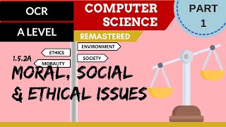 111 OCR A Level H046H446 SLR17  15 Moral social amp ethical issues part 1 [upl. by Assert]